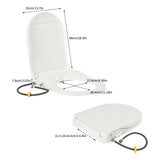 Bidet Toilet Seat, Non-Electric  Ecoseat, D-Shaped Unplugged Smart Toilet Lid, Body Cleaner Lid,
