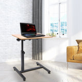 Portable Mobile Lift Computer Folding Desk Study Table Height Adjustable