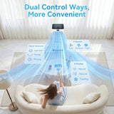 Bedroom portable air conditioner, evaporative swamp cooler w/ dual cooling