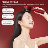Electric Vibration Massage Comb Red Light Hair Growth Massage Scalp Brush Anti Hair Loss Liquid