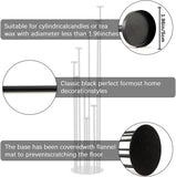 6PCS Black 9 Arm Metal Floor Candle Holders Tall Set for Party Event(46Inches)