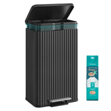 SONGMICS Trash Can, 13 Gallon (50 L) Garbage Can for Kitchen, with Lid, Pedal, and Removable