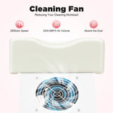 Professional Pedicure Stool w/Dust Cleaning Fan Nail Bench Manicure Chair Beauty Salon