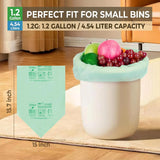 1.2 Gallon Compost Bags, 4.5 Liter, 0.8 Mil, 80 Count Small Kitchen Food Scrap Waste Bags