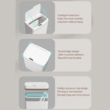 Automatic Trash Can 18L/ 4.7 Gallon Smart Motion Sensor Garbage Bin with Lid