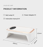 NEW 90LEDS UV LED Lamp For Nail Manicure 380W Professional Gel Polish Drying Lamps With Hand Pillow