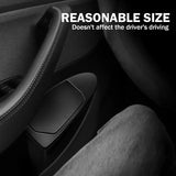 For Tesla Model Y Juniper 2025 2026 2PCS Front Door Trash Can Push-Open Lid Car Door Storage Box