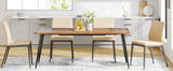 Tribesigns Dining Table180x80x75cm, Spacious Rustic Industrial Table for 6-8 People