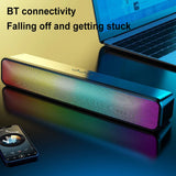 RGB Wireless Speaker Bluetooth-Compatible Desktop Speaker USB Powered Computer Speaker