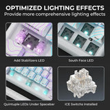 60% Mechanical Gaming Keyboard with QMK/VIA, Topographic Design