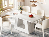 Dining Table for 4 to 6 People,Rectangular Dining Room Table,Dinner Table