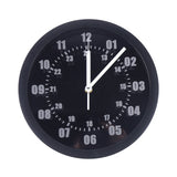 LED Indoor/Outdoor Wall Clock Remote Control, Night Lighting, 7 Colors Backlight