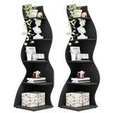 Tribesigns Corner Shelf, Modern 5-Tier Wall Corner Bookshelf, Stylish