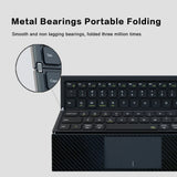 JOMAA Harmonica Tri-fold Keyboard with Touchpad Bluetooth Wireless Keyboard