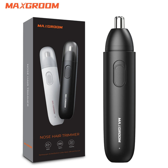 Nose Hair Trimmer for Men 360 Rotating Dual-Blade Rechargeable Electric Shaver MD DC PRINT