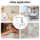Pedicure Stool Foot Foot Bath Stool with 4 Wheels Foot Rest Pedicure Manicure Funiture