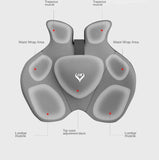 Memory Foam Seat Cushion Waist Back Support Pillow Set