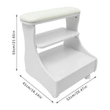 Foot Rest Pedicure Manicure Furniture, Trolley for Foot Bath, Footbath Stool with Wheels,