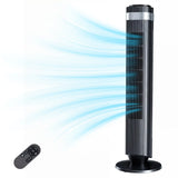 Bladeless Tower Fan for Bedroom, 25ft/s High Velocity 28dB Quiet DC Fan