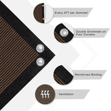 90 Shade Fabric Sun Shade Cloth Privacy Screen with Grommets for Patio Garden
