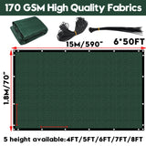 6' x 50' privacy screen, Outdoor Backyard sunshade windshield fence