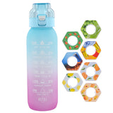 1000ML Fragrance Smelling Water Bottle Portable Air WaterUp Bottle Scent Straw