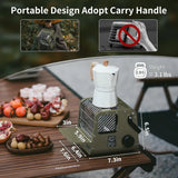 3750 BTU Butane Portable Space Heater w/Warming Shelf for Indoor&Outdoor Use