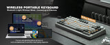 YUNZII B75 PRO 82-Key Wireless Mechanical Gaming Keyboard