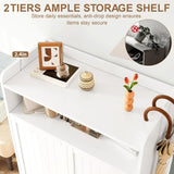 7-Tier Shoe Cabinet with Adjustable Shelves, 47.2'' for Entryway Hallway