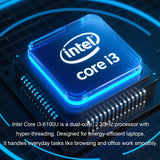 15.6" Portable i3 Laptop Computer PC Windows 11 Pro Intel Core i3 6100U Laptops