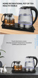 Glass Electric Kettle Cordless Water Boiler Fast Boiling BPA-Free Tea Kettle for Home