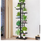 8 Tier Metal Plant Stand Metal Rack, Multiple Flower Pot Holder Shelves Corner Rack, Plante