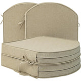Outdoor Chair Cushions, Fade-Resistant & Water-Resistant D-Shaped Patio Seat