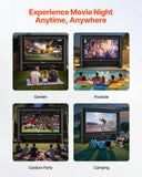 20FT Inflatable Projector Screen with Portable Storage Bag, 16:9 Easy Set Up