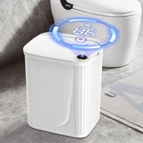 20L Smart Sensor Trash Can With Display Type-C Recharging Automatic Wastebin For Bathroom