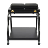 Portable Foot Baths Trolley Footbath Cart Nail Stool with Wheels For Foot Manicure Massage Rest