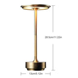 USB Touch Dimming Metal Recharge LED Table Lamps For Restaurant