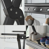 Collapsible Portable Clothes Drying Rack with 360-Degree Swivel Wheels