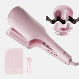 Hair Waver S16 Beach Waves Curling Iron for Women with 3 Titanium Ceramic Barrels Anti-Scald Protection Smart
