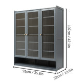 3-Door 8-Tier Freestanding Bamboo Shoe Rack Organizer for Hallway