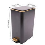 Silent Step Trash Can with Soft Close Lid, 12L Touch-Free for Bathroom & Kitchen