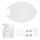 Elongated Toilet Seat with Quick-Release And Quick-Attach Plastic Toilet Seat with Soft Close