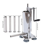 Hand-crank Sausage Stuffer Filling Machine| 6 Lbs Stainless Steel Sausage Maker