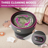 13L Portable Washing Machine for Underwear & Socks, Foldable Mini Washer with 3 Wash Modes