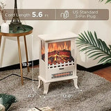 TURBRO TS17Q 19" Infrared Electric Fireplace Stove – 3-Sided Flame