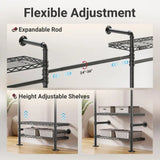 L3 L Shape Garment Rack Heavy Duty Clothes Rack for Hanging Clothes