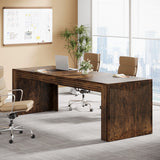 Tribesigns 79-Inch Extra Long Desk, Two Person Double Desk for Home Office