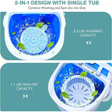 Portable washing machine for RVs, camping, apartments, dorms: r and dryer combo with 5.5lbs capac
