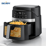 8-in-1 Air Fryer 6 Qt, Premium Ceramic Coating,Precise Heating for Even Results