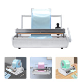 500W Automatic Sealing Machine for Sterilization Pouches 9.84in Width Dental Lab Sealer 6 Temp Levels 110V